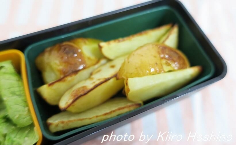 お弁当、2016-9-16、揚げないフライドポテト お弁当、2016-9-16、揚げないフライドポテト