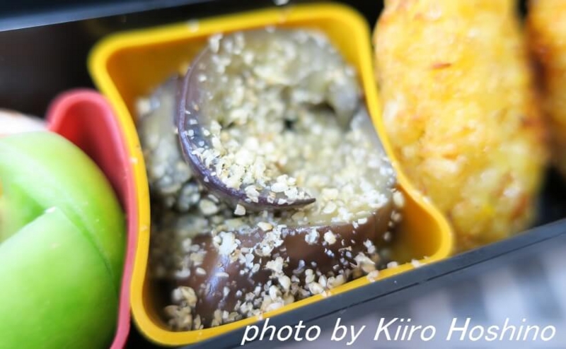 お弁当、2016-10-13、なすの焼き浸し お弁当、2016-10-13、なすの焼き浸し