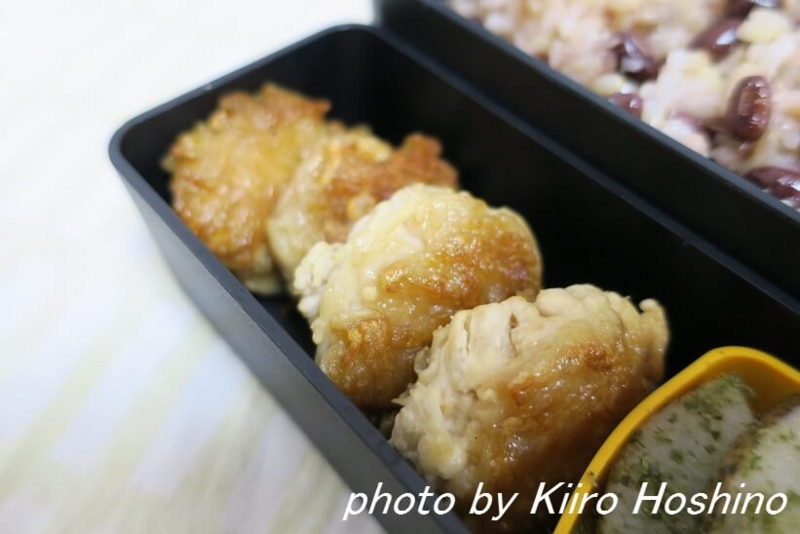 お弁当、2016-11-7、えのきのお焼き お弁当、2016-11-7、えのきのお焼き