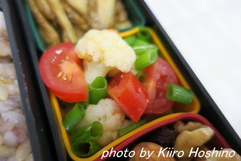お弁当、2016-11-18、カリフラワーサラダ お弁当、2016-11-18、カリフラワーサラダ
