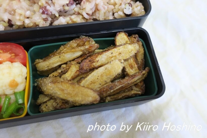 お弁当、2016-11-18、ごぼうの中華チップス お弁当、2016-11-18、ごぼうの中華チップス