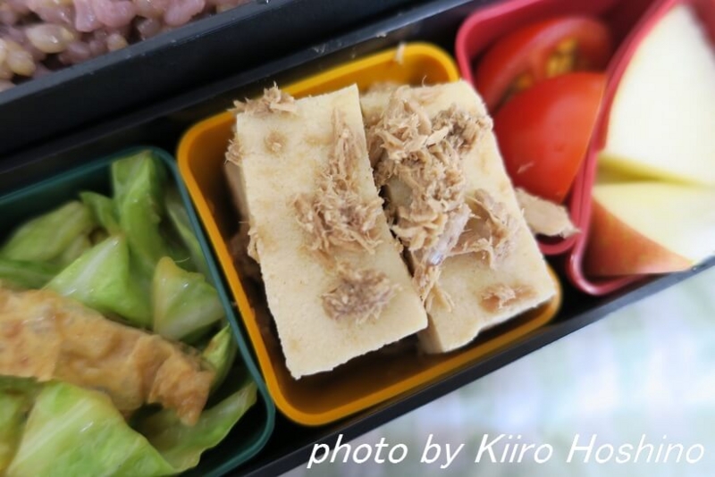 お弁当、2016-12-7、高野豆腐の含め煮