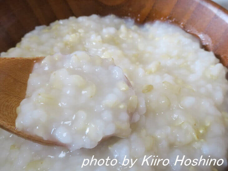 非常食お粥、アップ 非常食お粥、アップ
