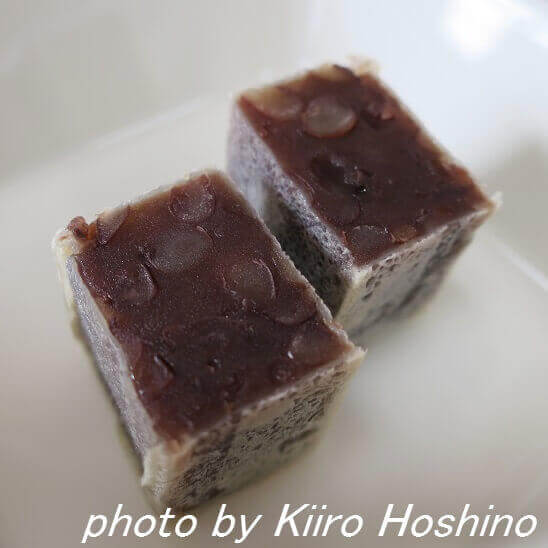 わかつき・きんつば、断面 わかつき・きんつば、断面