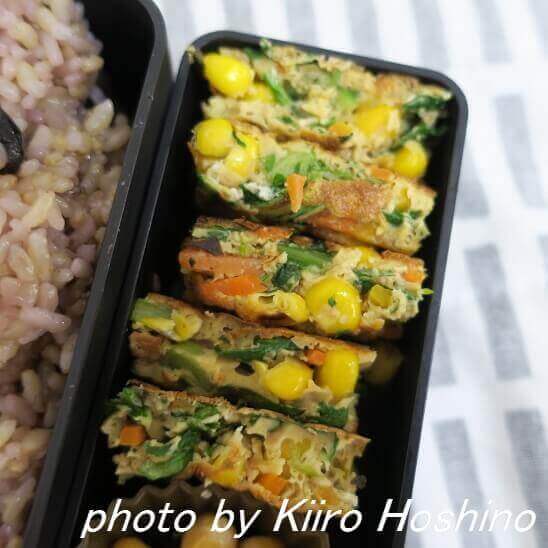 春菊入り卵焼き 春菊入り卵焼き